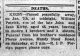 Notice of William Kirby's death, Evening Herald, 9 Jan 1920