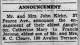 Cleary Kirby engagement announcement 1947