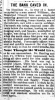 Article from the Evening Herald, October 26, 1898 about the cave in where James partially lost his sight.