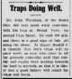 Traps doing well, Evening Telegram, July 2, 1907