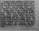 Joseph West remains found at Ladle Cove - Evening Telegram, 9 Feb 1905