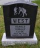 Ron West headstone 2008