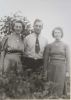 Ruby Pinsent, Don Pinsent, Minnie West 1940 in Ladle Cove, Newfoundland